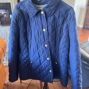 Crown & Ivy Navy Quilted Puffer Jacket